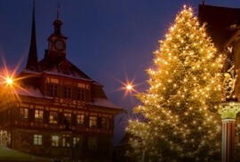 Switzerland holiday lights
