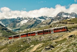 Train in the Mountains