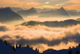 Sunset at Mt. Kronberg Appenzell