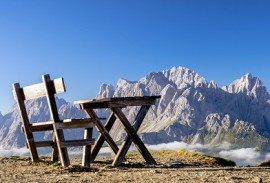 A Perfect Seat in the Dolomites