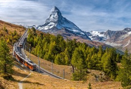 Gornergrat Railway with the Matterhorn