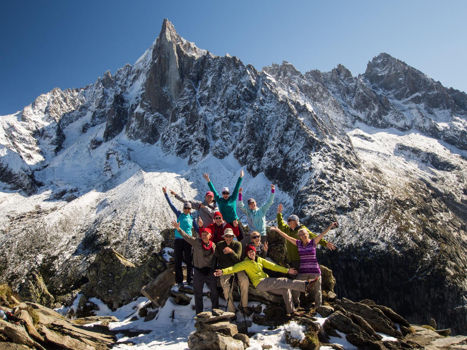 Sunrise on the Tour du Mont Blanc