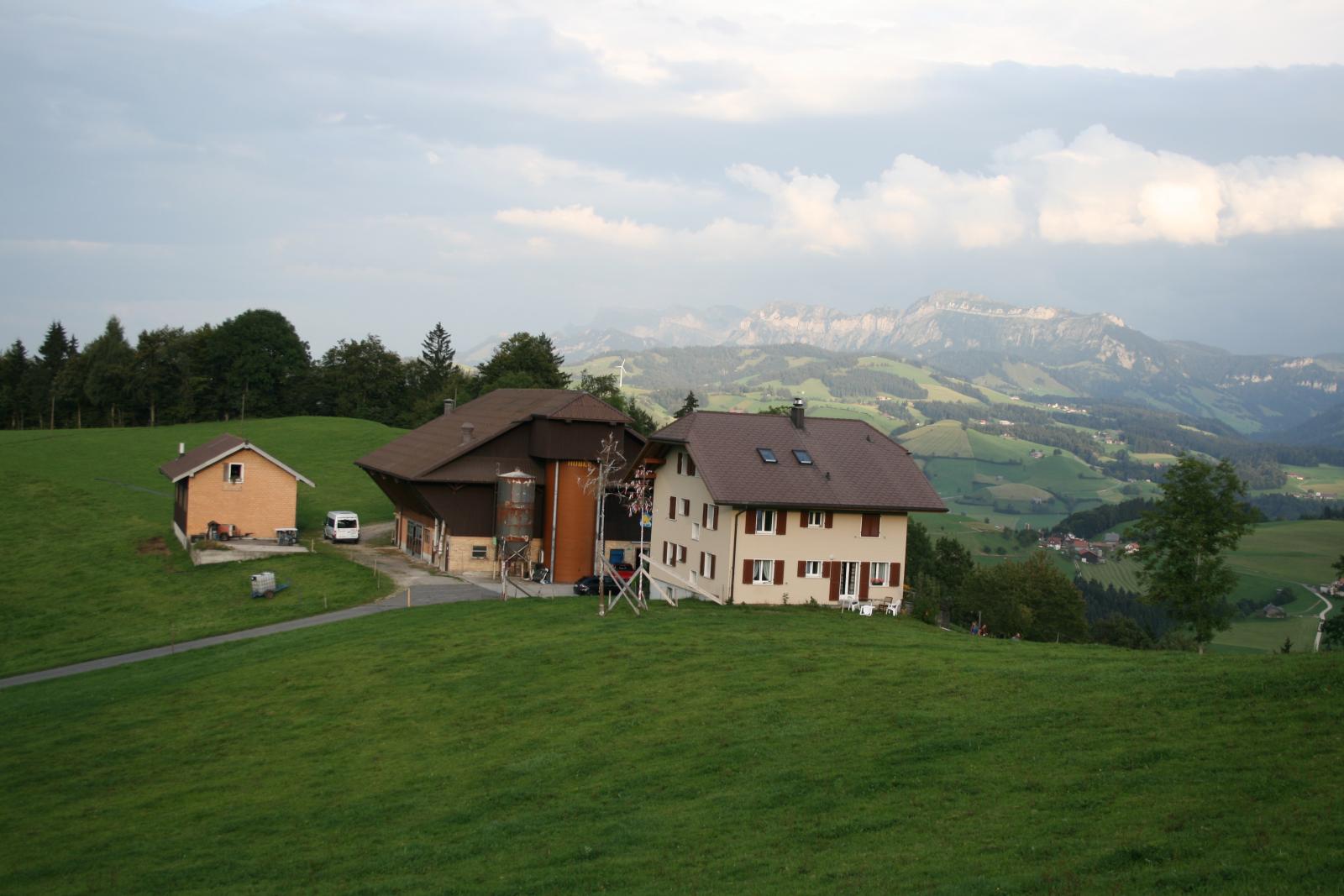 Swiss Farm in the Alps