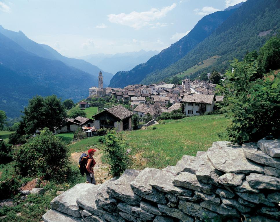 Soglio Swiss Alps Hiking