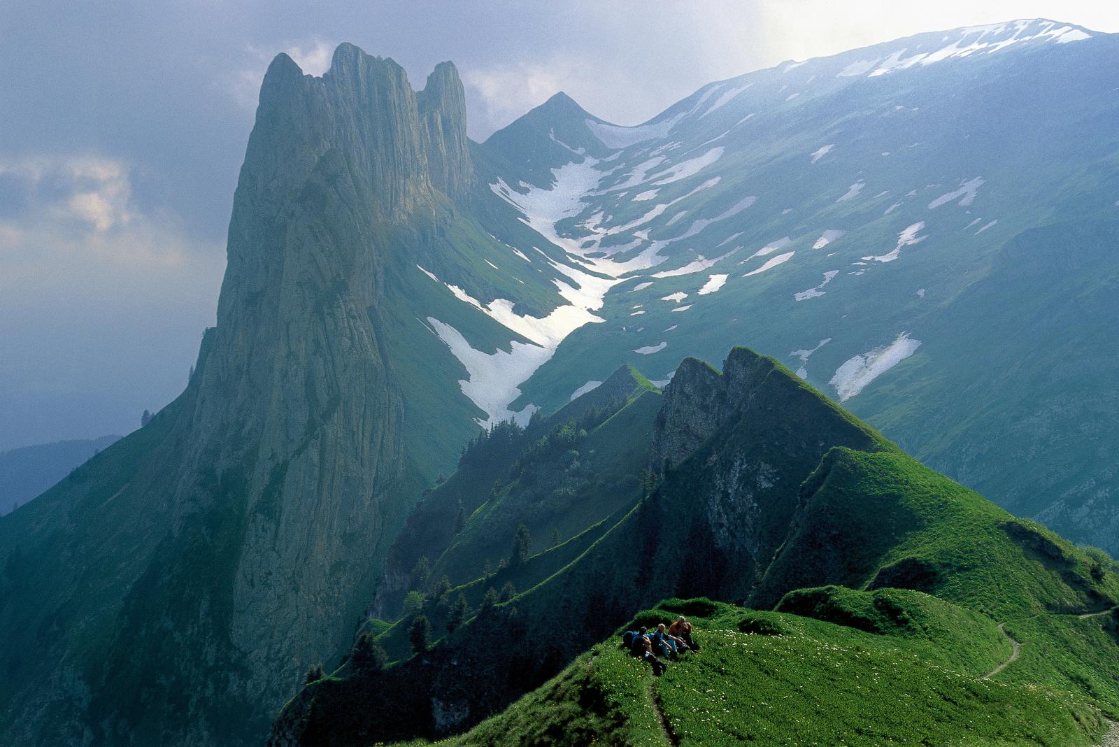 Hiking in the Swiss Alps